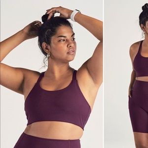 Girlfriend Collective Plum Lou Bra Medium